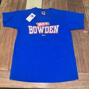 Smack Apparel Graphic T-Shirt Mens Medium Blue Good Hey Bowden 37-13 Score Tee